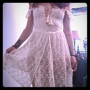 Ebonie n Ivory Lace Romper